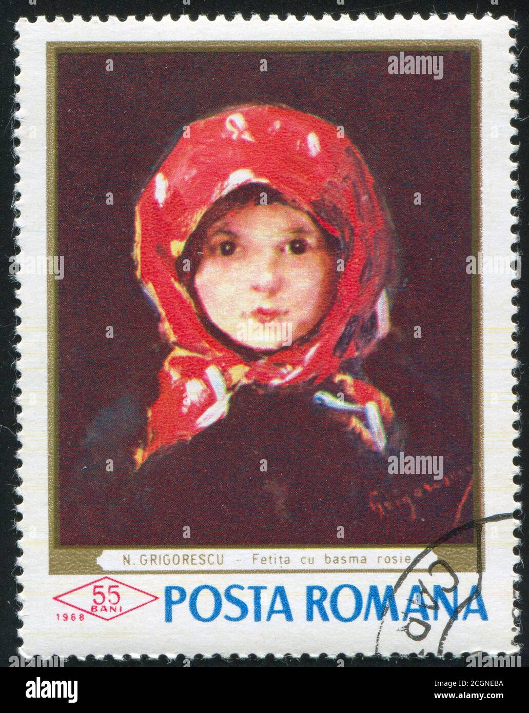 ROMANIA CIRCA 1968 Stamp Printed By Romania Shows Little Girl With ROMANIA CIRCA 1968 Stamp Printed By Romania Shows Little Girl With