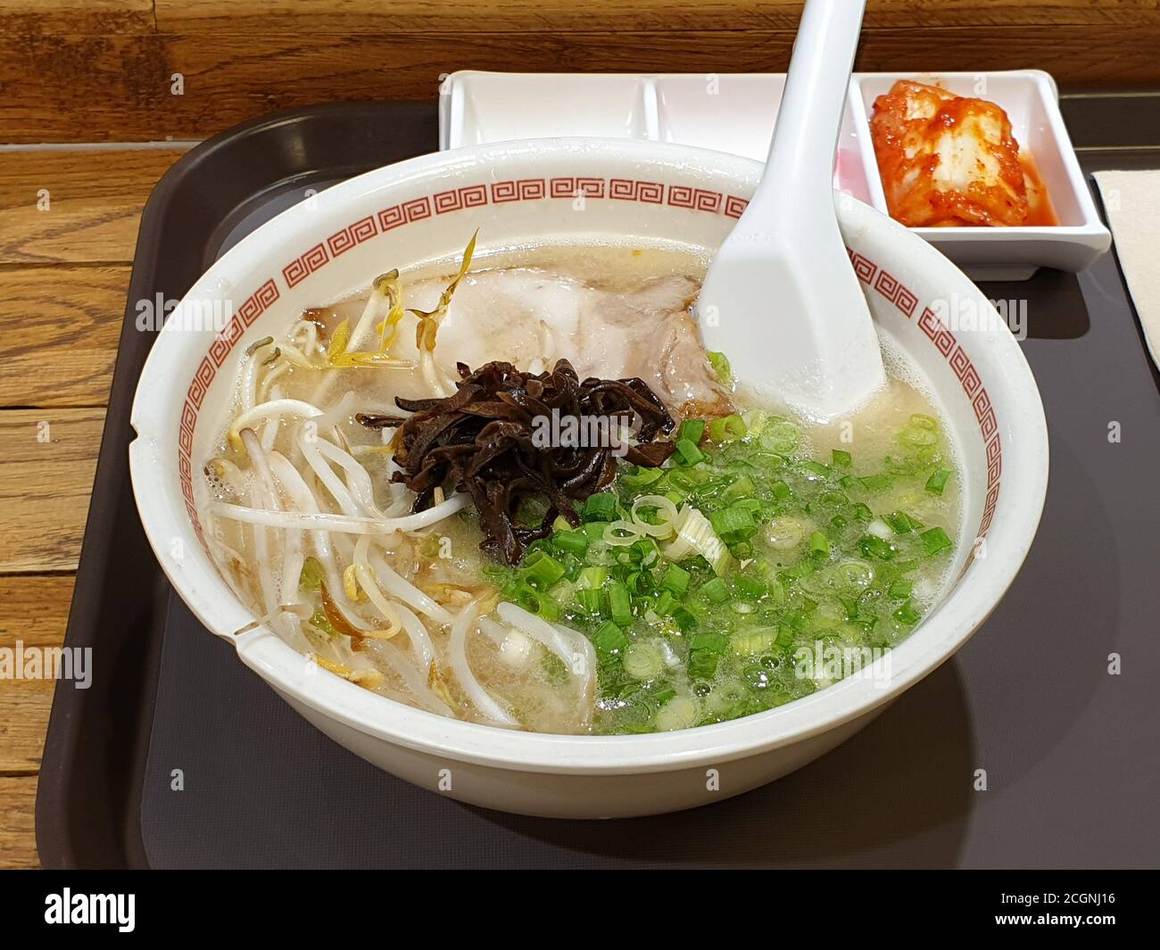 Tonkotsu ramen, or Hakata ramen, noodle dish originated in Fukuoka