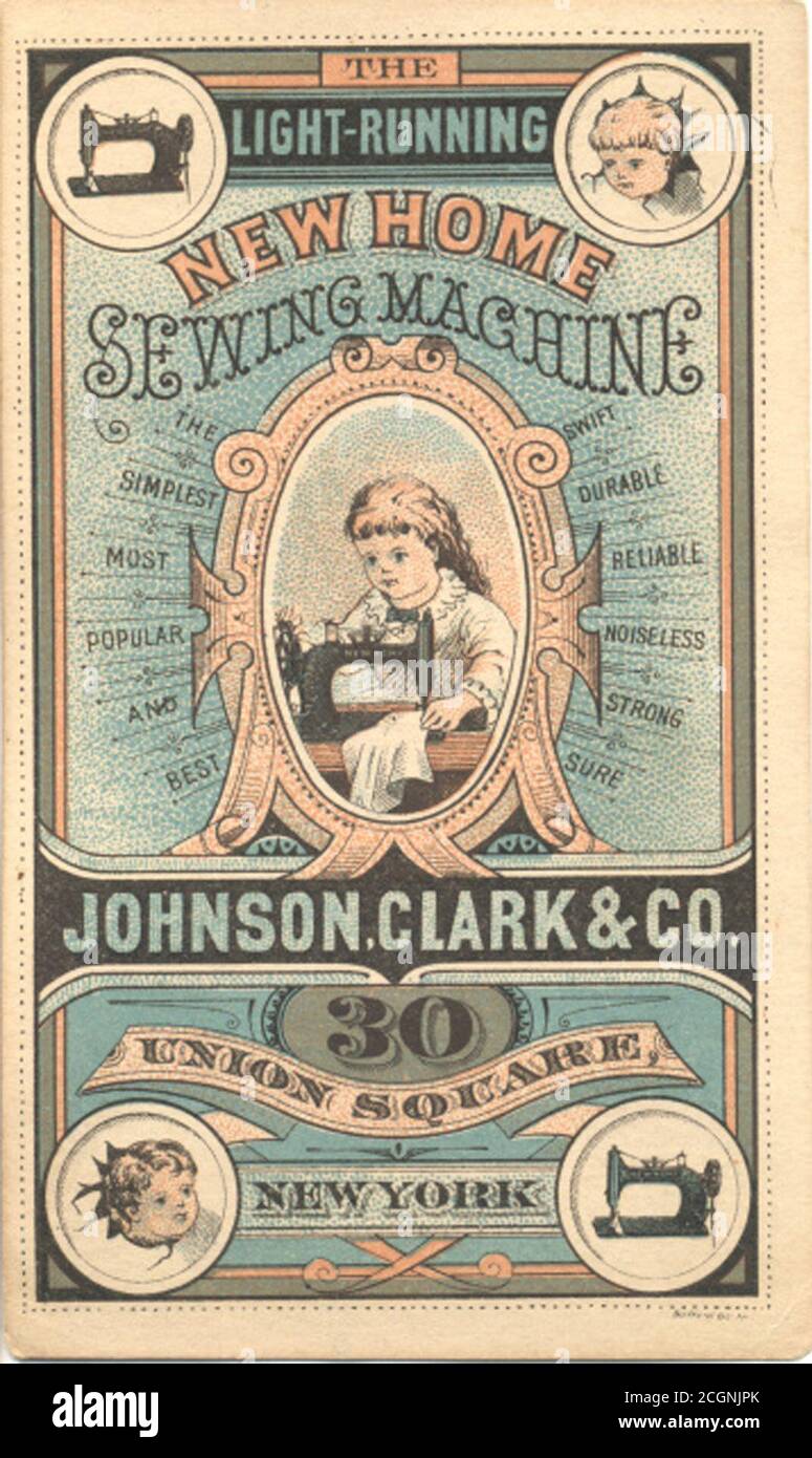 New Home Sewing Machine Co. 2 Stock Photo Alamy