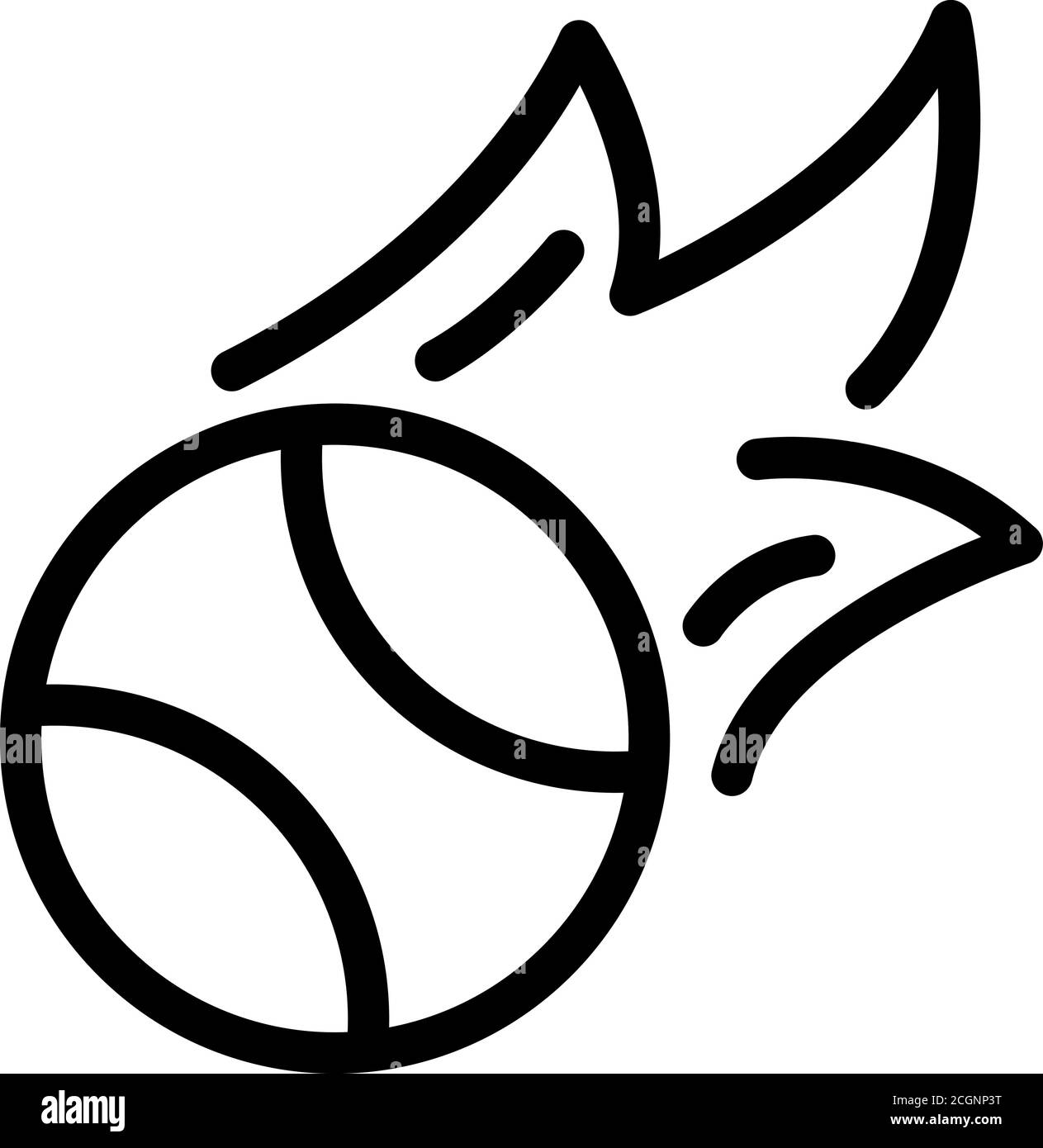 Vector baseball ball fire Black and White Stock Photos & Images Alamy