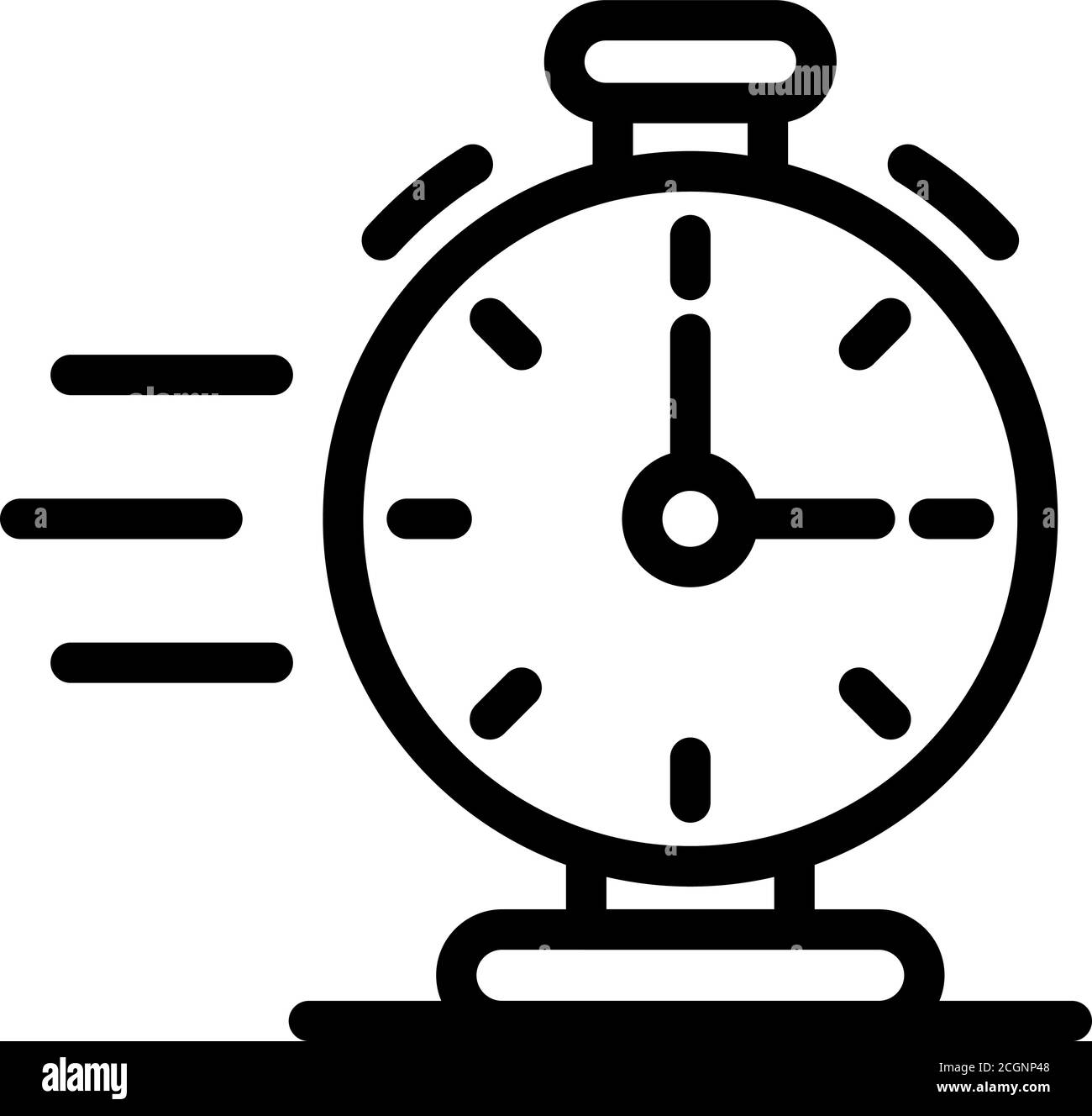 Hurling stopwatch icon, outline style Stock Vector Image & Art - Alamy