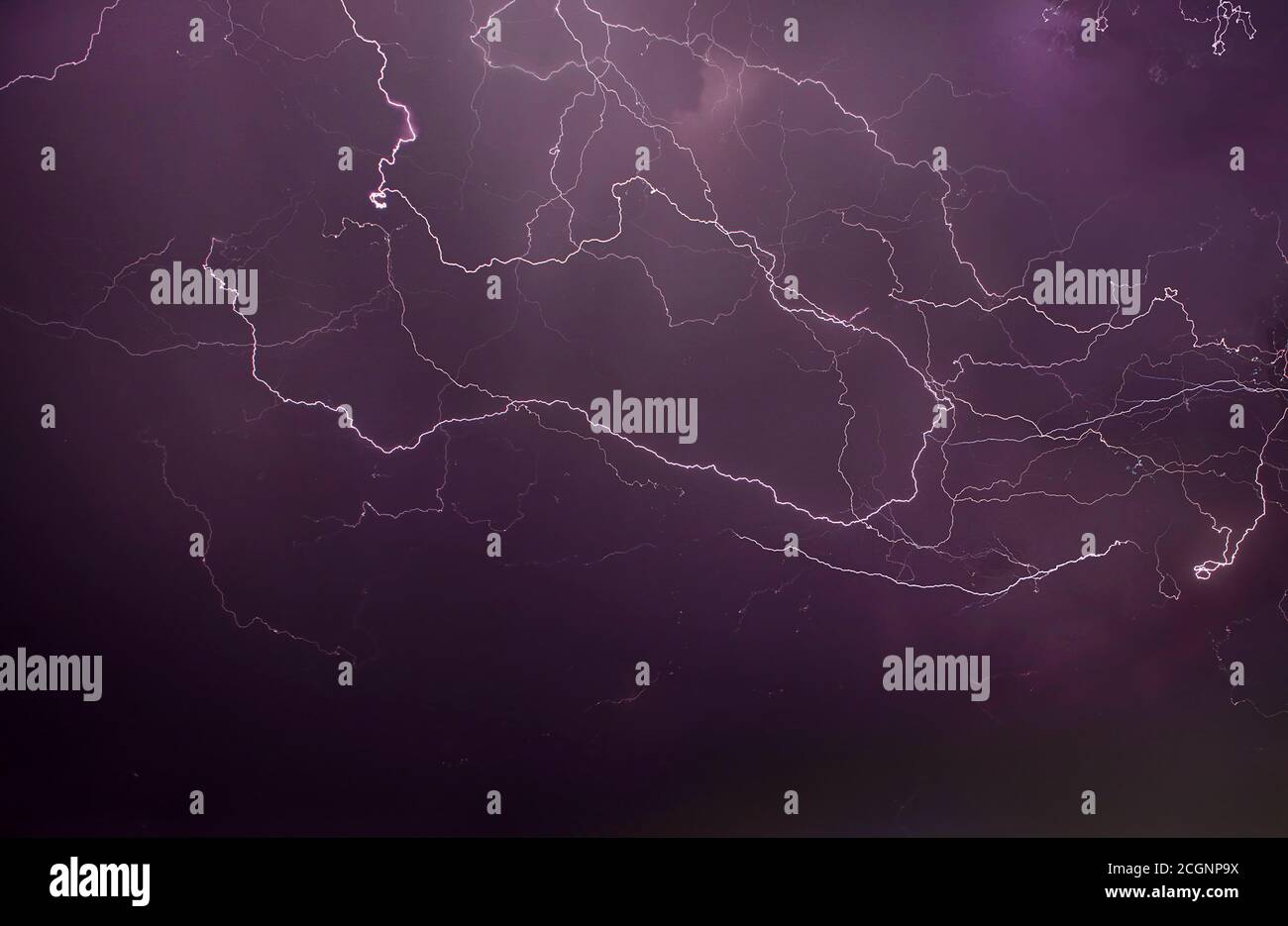lightning in the dark sky Stock Photo - Alamy