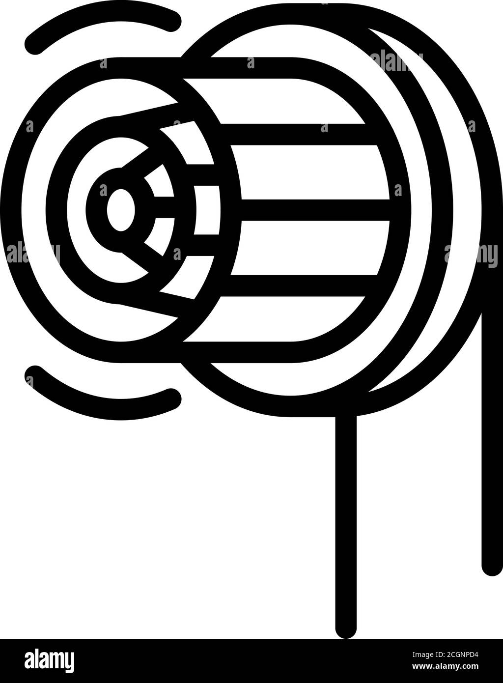 Electric toothbrush plastic head icon, outline style Stock Vector Image ...