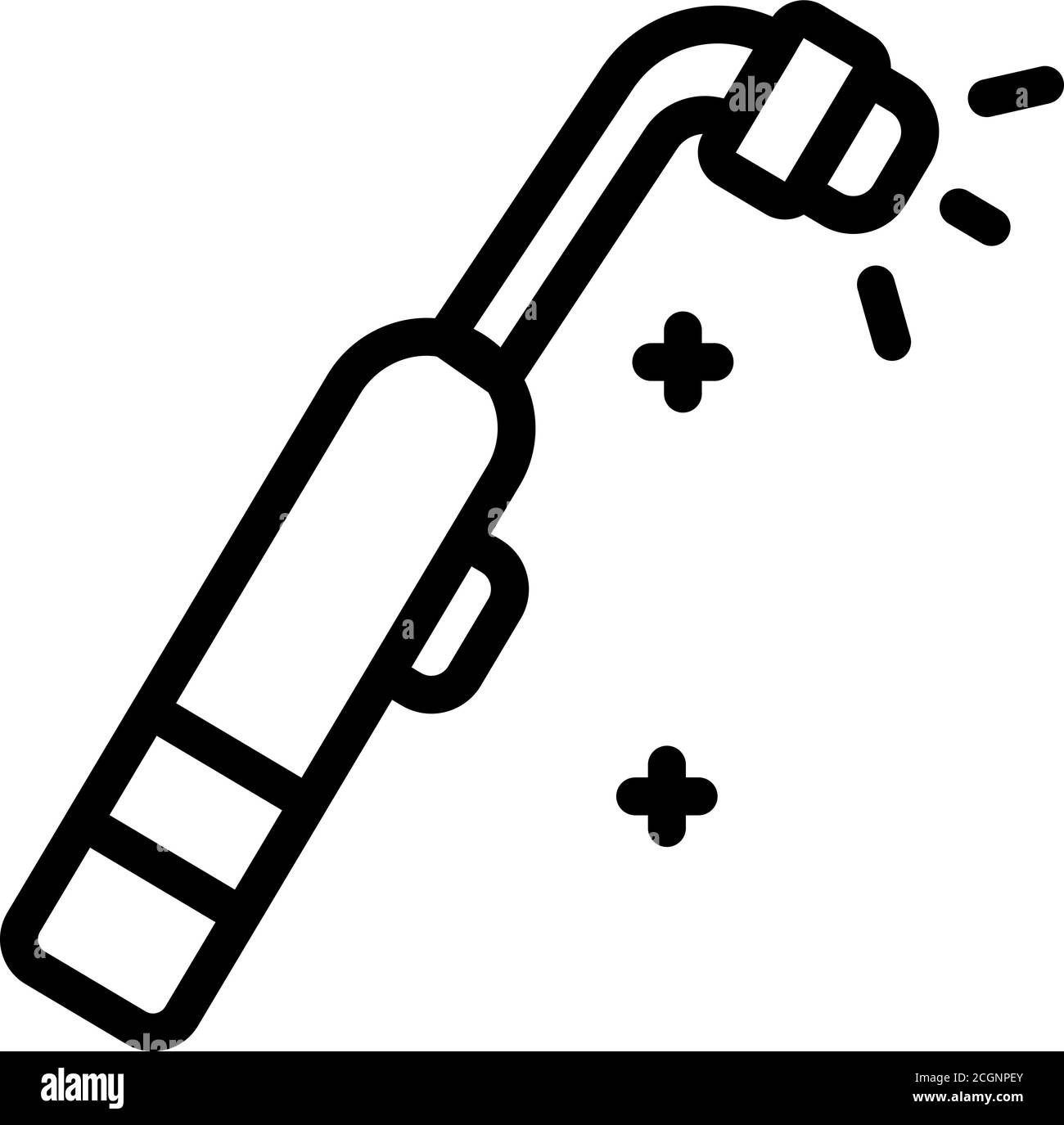 Electric toothbrush cleaning icon, outline style Stock Vector Image ...