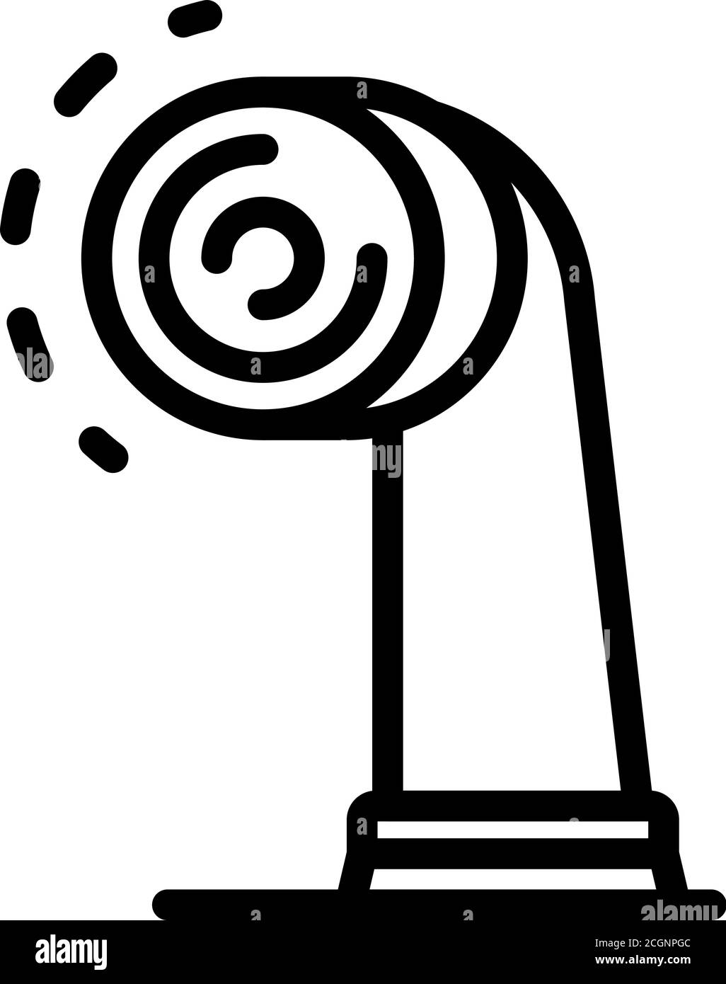 Electric toothbrush round head icon, outline style Stock Vector Image ...