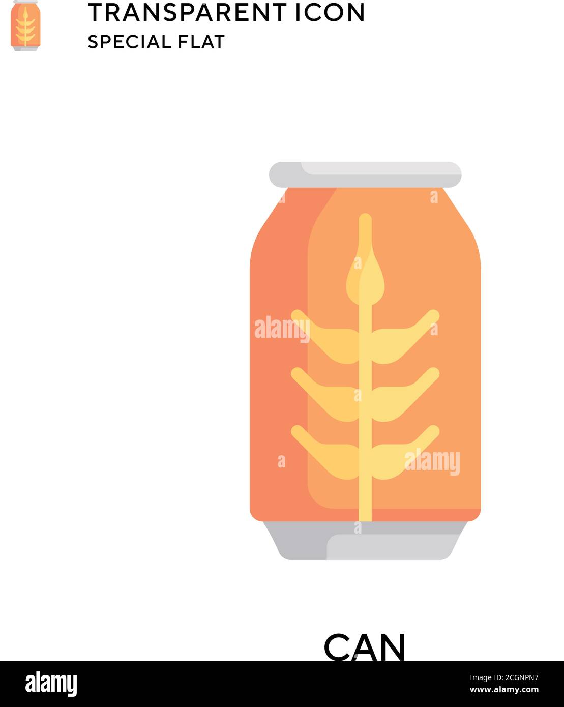 Can vector icon. Flat style illustration. EPS 10 vector Stock Vector ...