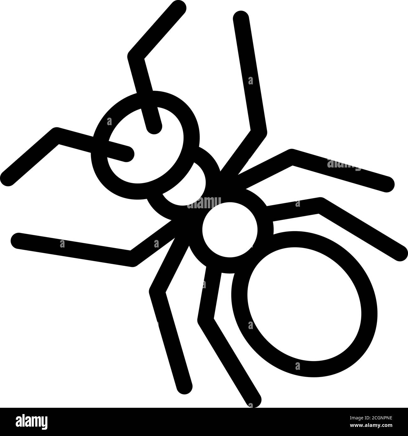 Team ant icon, outline style Stock Vector