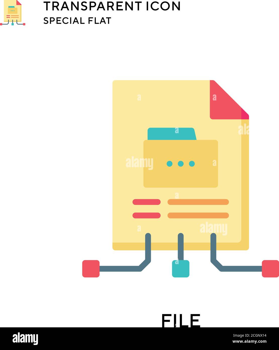 File vector icon. Flat style illustration. EPS 10 vector Stock Vector ...