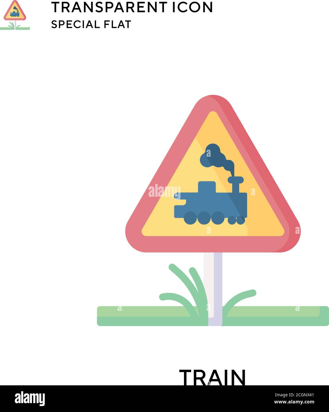 Train vector icon. Flat style illustration. EPS 10 vector Stock Vector ...