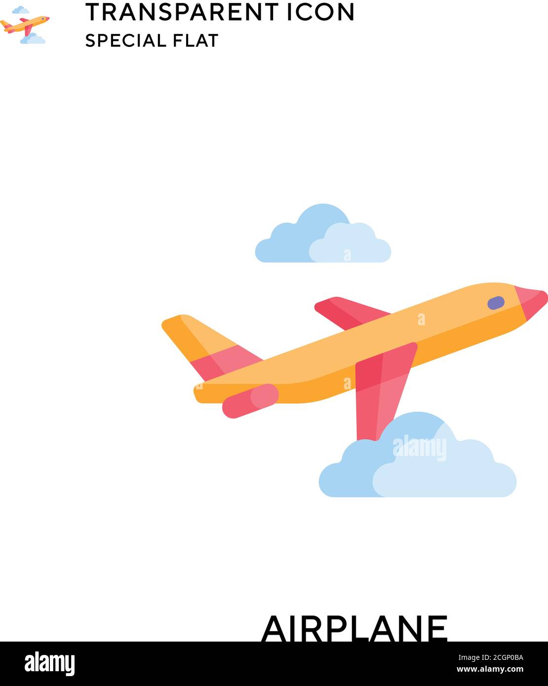 Airplane Vector Icon Flat Style Illustration Eps 10 Vector Stock Vector Image Art Alamy