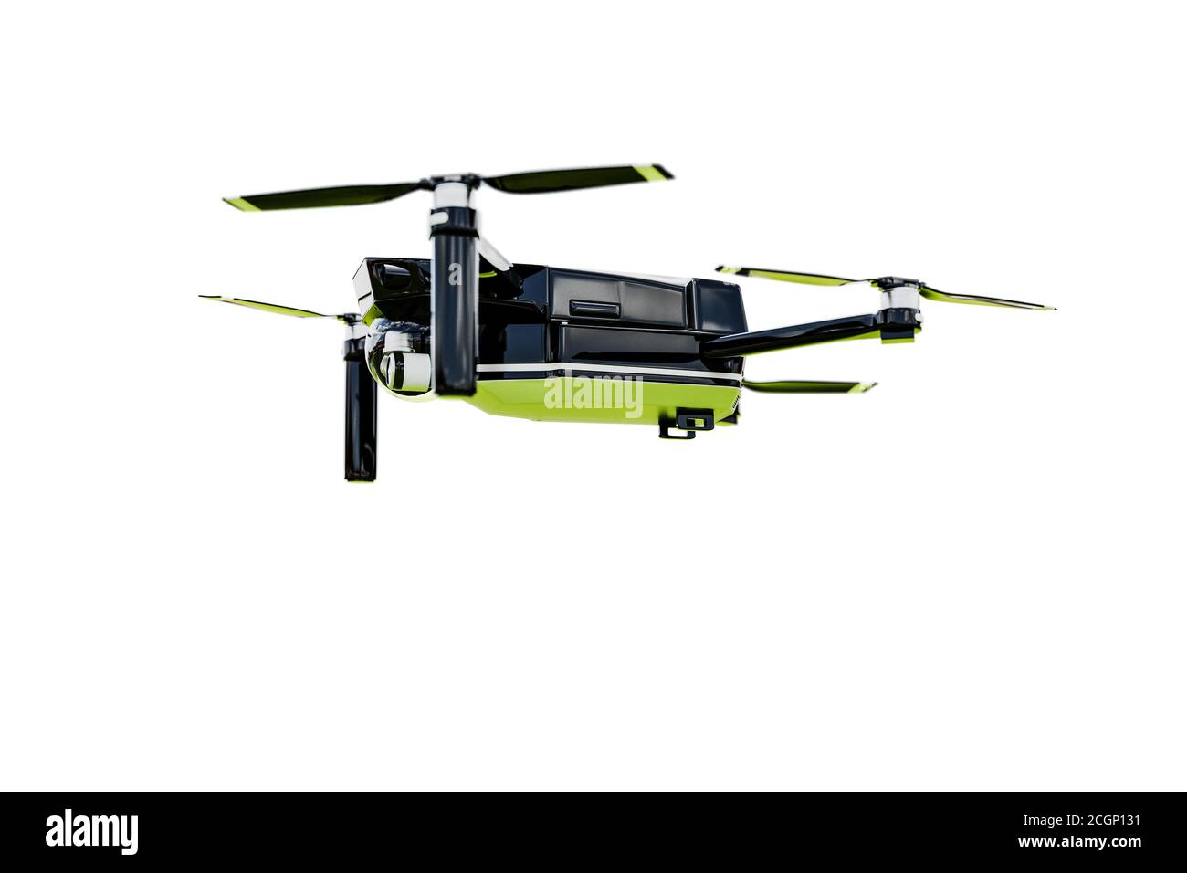 drone isolated on white background 3d illustration Stock Photo - Alamy