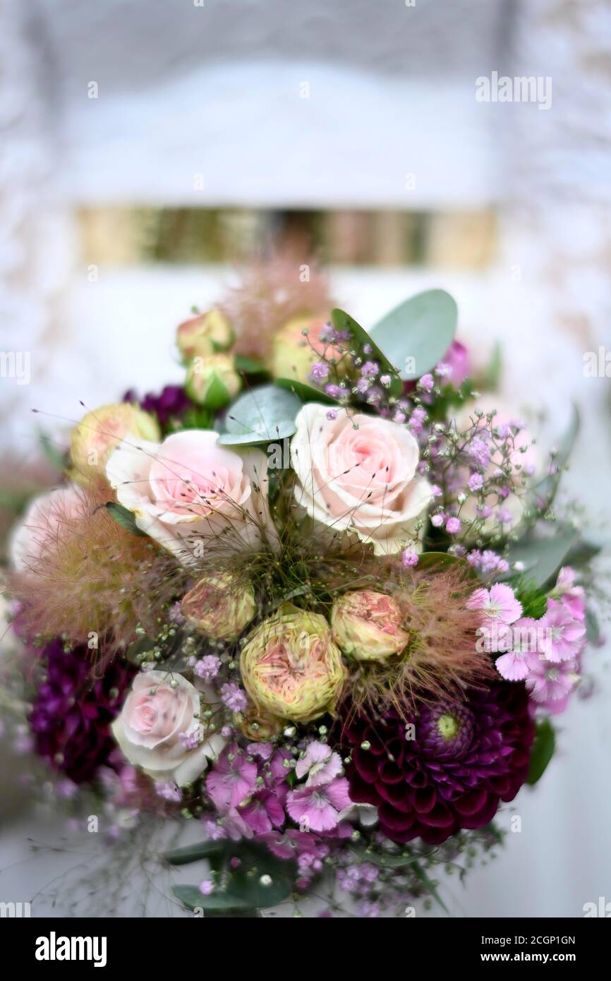 Bridal Bouquet Germany Stock Photo Alamy