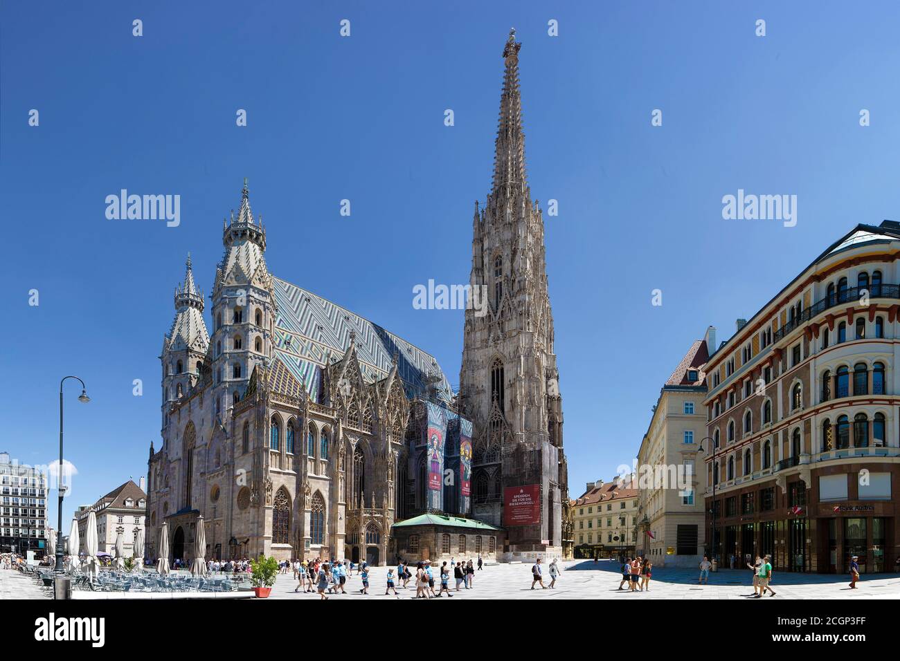 St. Stephen's Cathedral, St. Stephen's Square, 1st district of Vienna, Inner City of Vienna, Austria Stock Photo