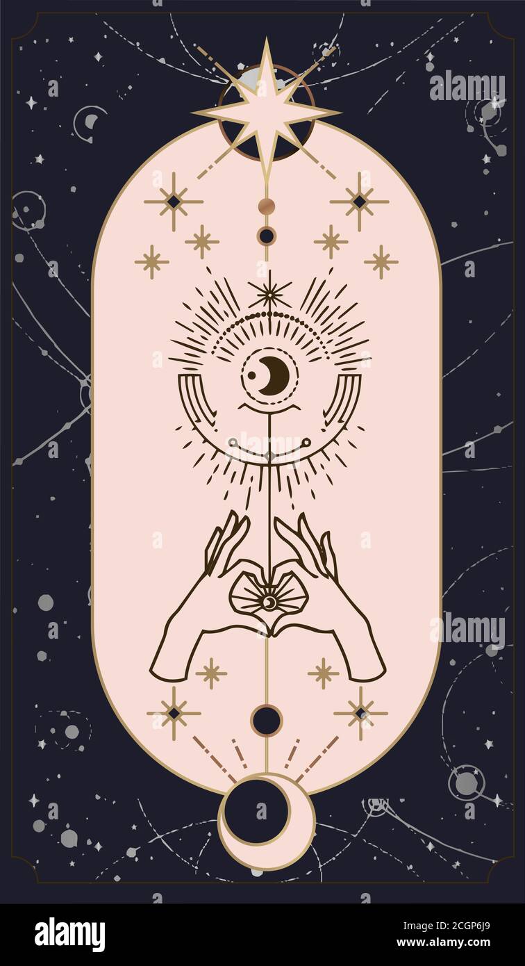 Moon And Sun Tarot Cards Hands Set In Simple Flat Esoteric Boho Style moon-and-sun-tarot-cards-hands-set-in-simple-flat-esoteric-boho-style