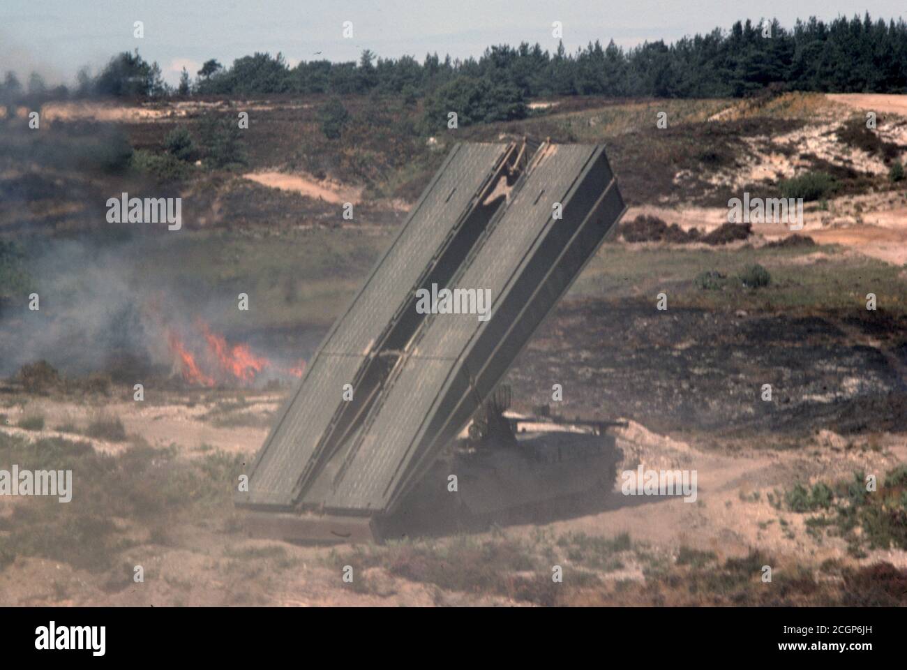 BRITISH ARMY Brückenlegepanzer Chieftain / Armoured Vehicle-Launched Bridge AVLB Chieftain Stock Photo