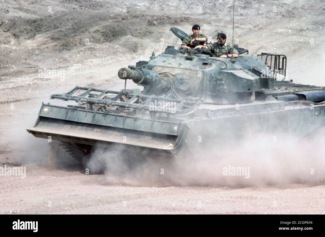 BRITISH ARMY Armoured Vehicle Royal Engineers AVRE Centurion Stock Photo