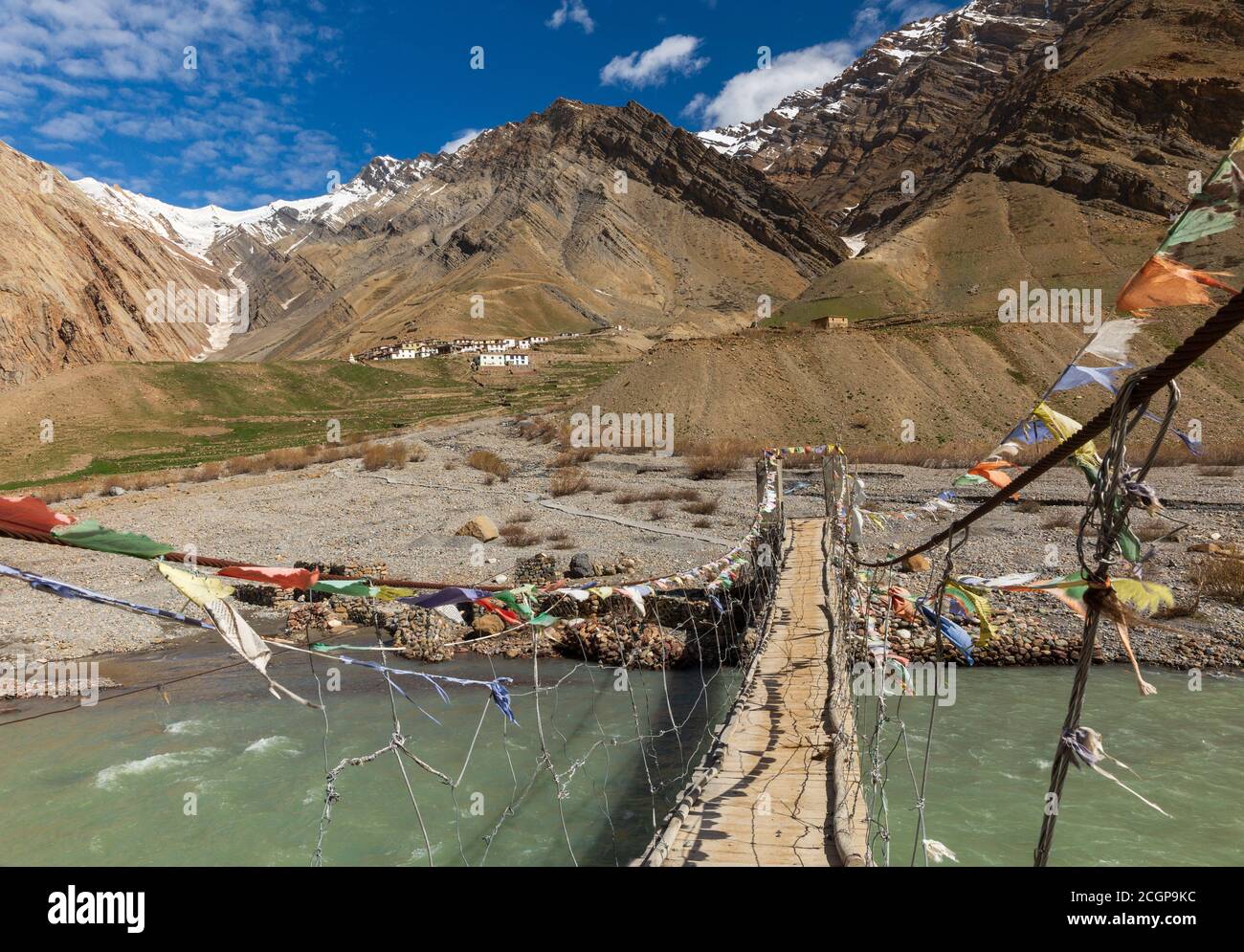 Mud Village, in Pin Valley, Himachal Pradesh, India Stock Photo