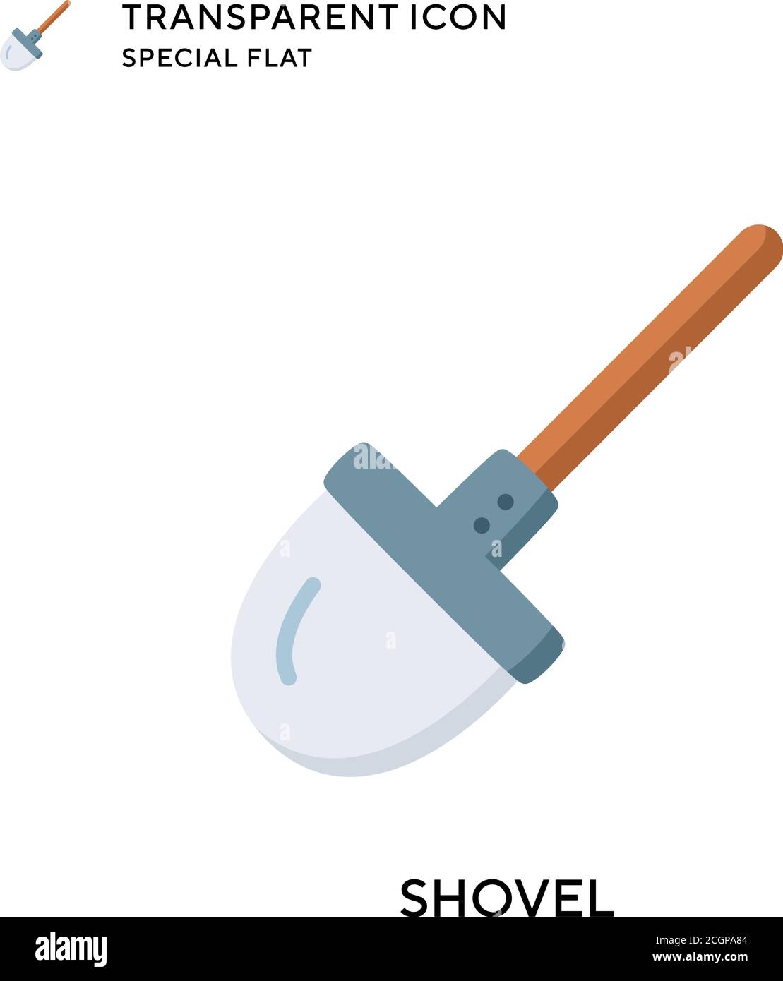 Black man digging with spade Stock Vector Images - Alamy