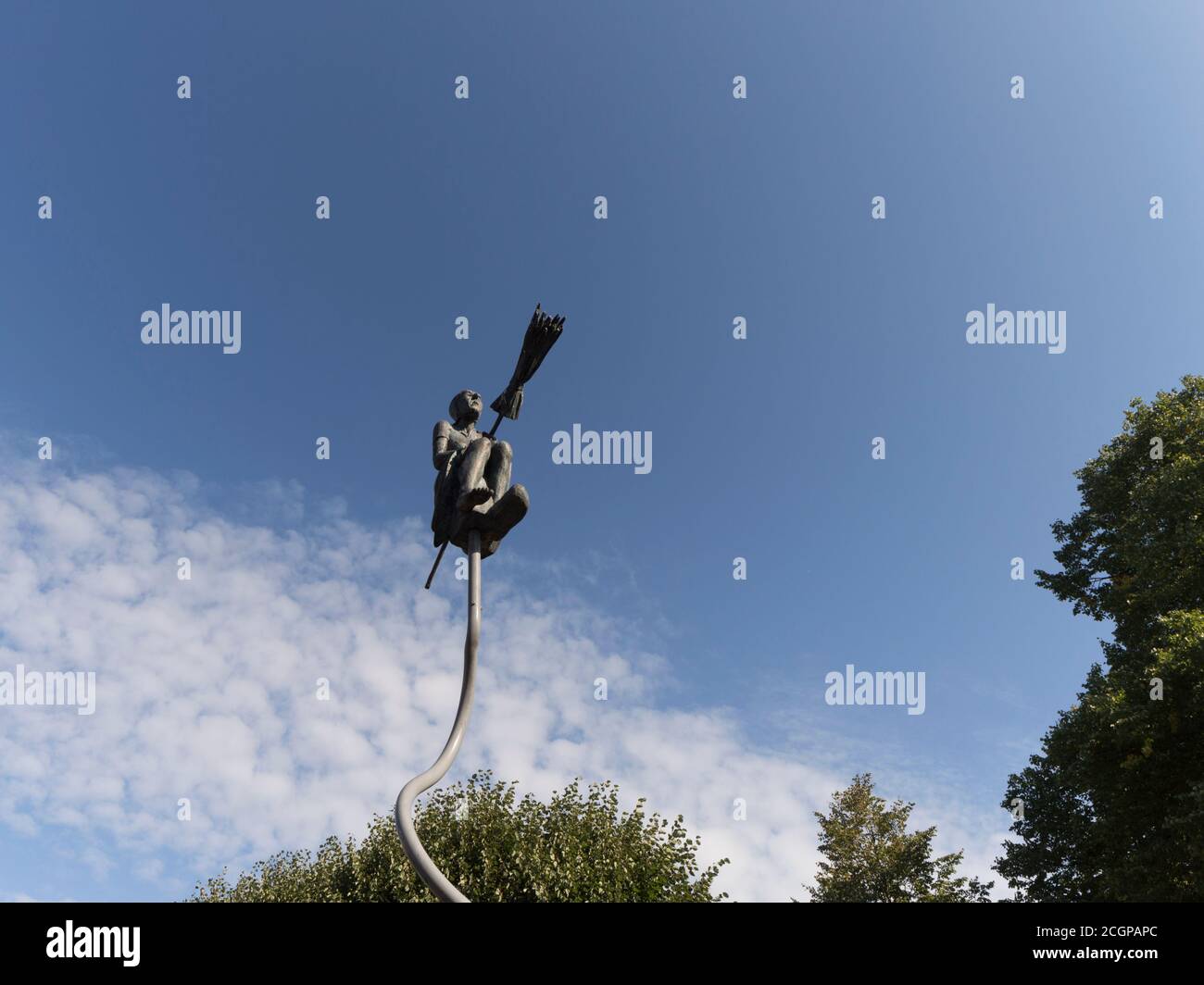Statue of Sanne the witch in Zelhem, The Netherlands Stock Photo - Alamy