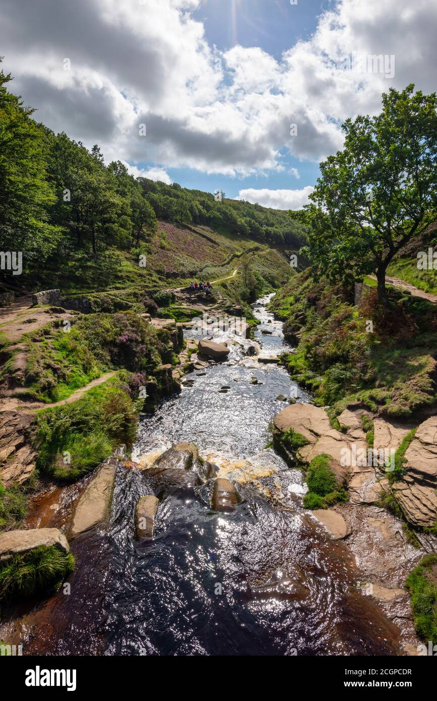 Three Shires Head, Axe Edge Moor, Peak District, England Stock Photo