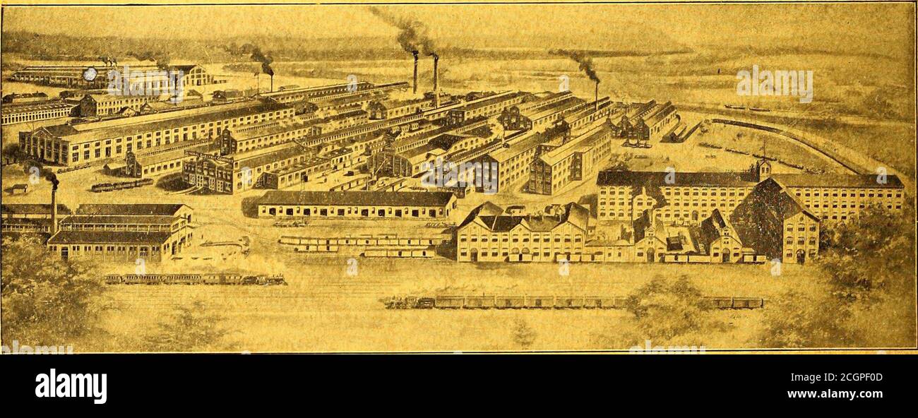 . The Street railway journal . t of this is to make the sprinkler appear as much as possible like an ordinary car inorder to avoid frightening horses. As will be seen, the closed body, like that of a box car, is put over the tank with hoois which extend over theplatforms. Access to the interior is obtained by a pair of large doors 24 inches wide, which are hinged at the sills These doors drop down whenopen, as is shown in the engraving. The tanks are fitted with the usual manhole at the top. When it is so desired we can put a canopy over the opensprinklers so as to protect the men from the sun Stock Photo