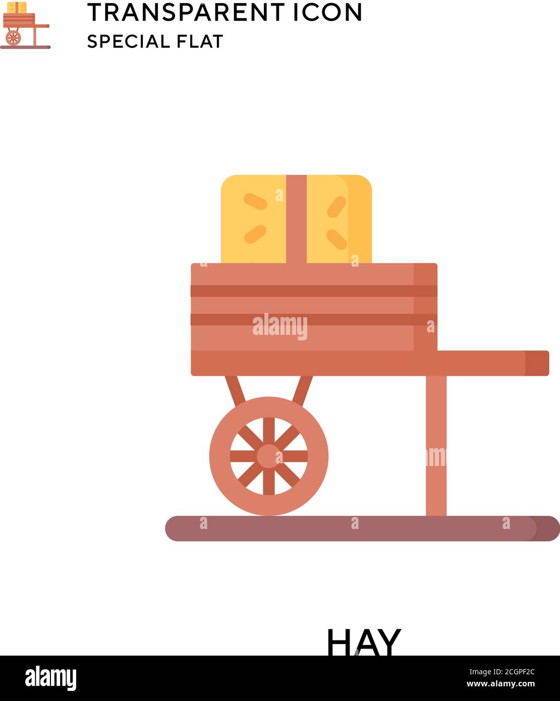 Hay vector icon. Flat style illustration. EPS 10 vector Stock Vector ...