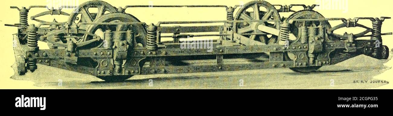 The Street Railway Journal The Brakes Andall Wearing Partsare Made Extrastrong Allowingthe Attachment Ofair Brakes If De Sired 4 Gt This Truck Combines Strength And Simplicity Of Construction