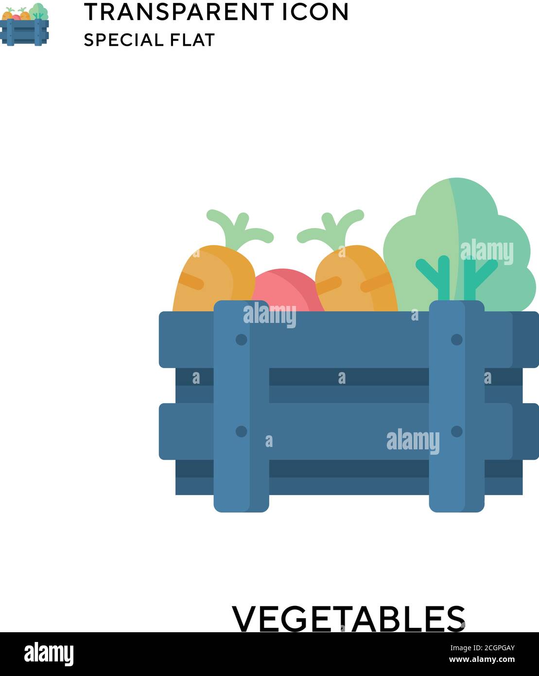 Vegetables vector icon. Flat style illustration. EPS 10 vector Stock ...