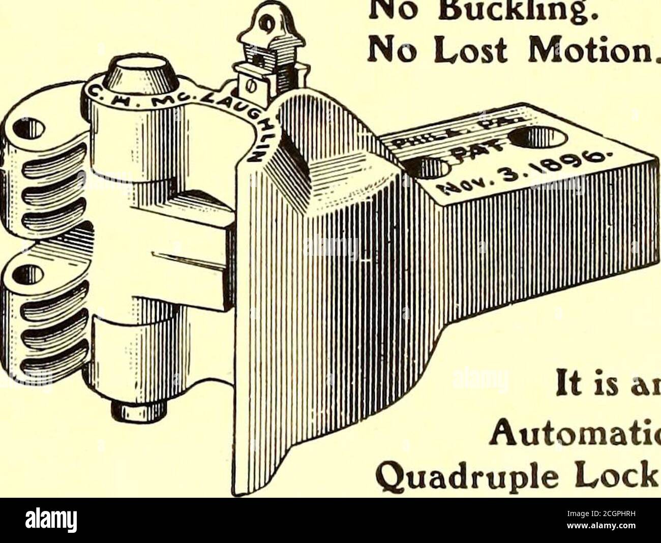 . The Street railway journal . The Mclaughlin SAFETY CAR COUPLER No Buckling.No Lost Motion.. It is anAutomaticQuadruple Lock. Is quicker of movement, in ca*se of fire, thancvny other type used for Street R&alwa.yy.It is &.n automatic quadruple lock; it h&.slock for lock. It covers all the requirementsof the levw. It is the style of coupler adoptedby the Master Ca.r Builders Association of theUnited States. Write for prices. Mclaughlin car coupler co., 1624 No. 9th St., Philadelphia, P&.. 166 STREET RAILWAY JOURNAL. THE VAN DORN & BUTTON CO. CLEVELAND, □ HID, U.S.A. Stock Photo