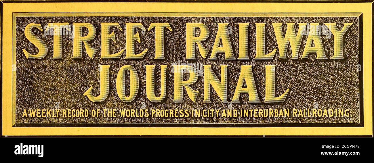 . The Street railway journal . SOUTH BEND, IND.—The Council has passed