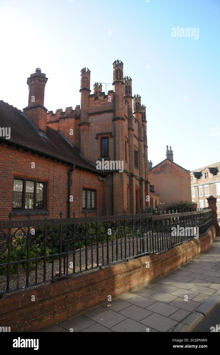 Burkitt Homes, Queen Street, King's Lynn, Norfolk, are almshouses built