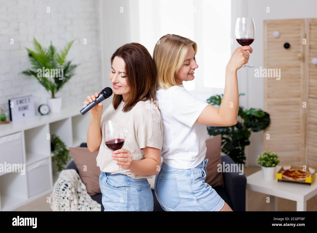 Beautiful Girls Dancing At Home