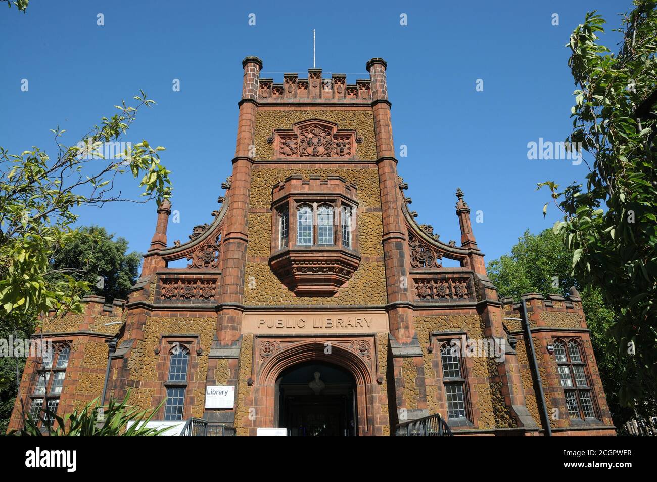 Public Library, London Road ,King's Lynn, Norfolk, was built in 1904 and largely funded by the