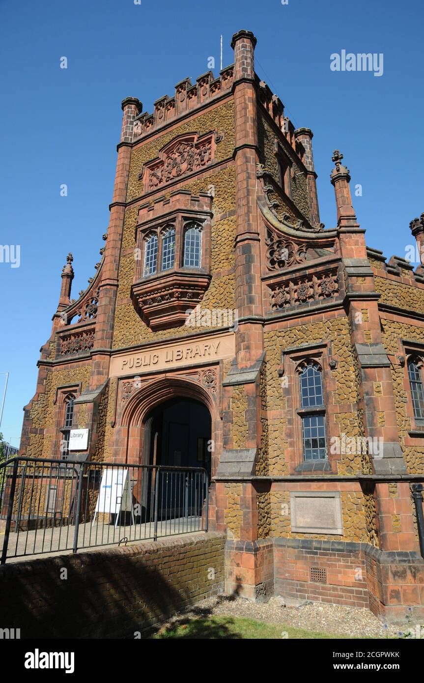 Public Library, London Road ,King's Lynn, Norfolk, was built in 1904 and largely funded by the