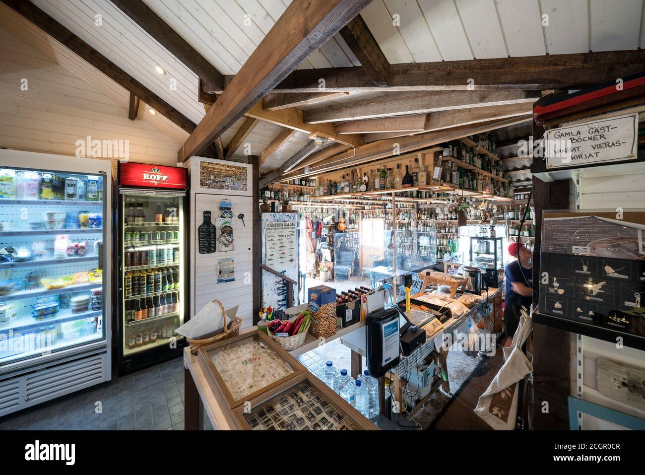 A small local shop at Jurmo island, Parainen, Finland Stock Photo