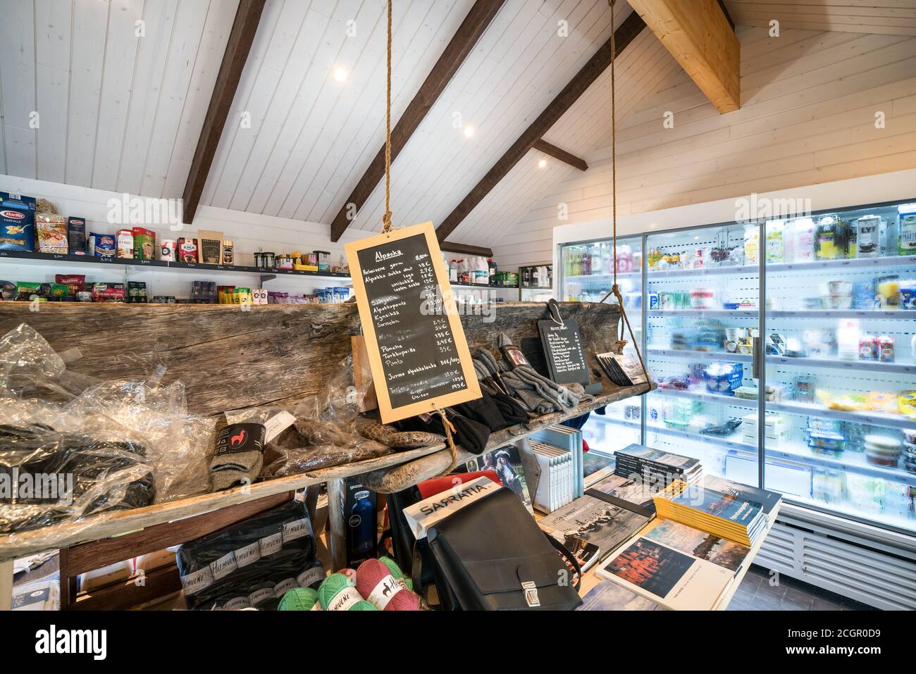 A small local shop at Jurmo island, Parainen, Finland Stock Photo