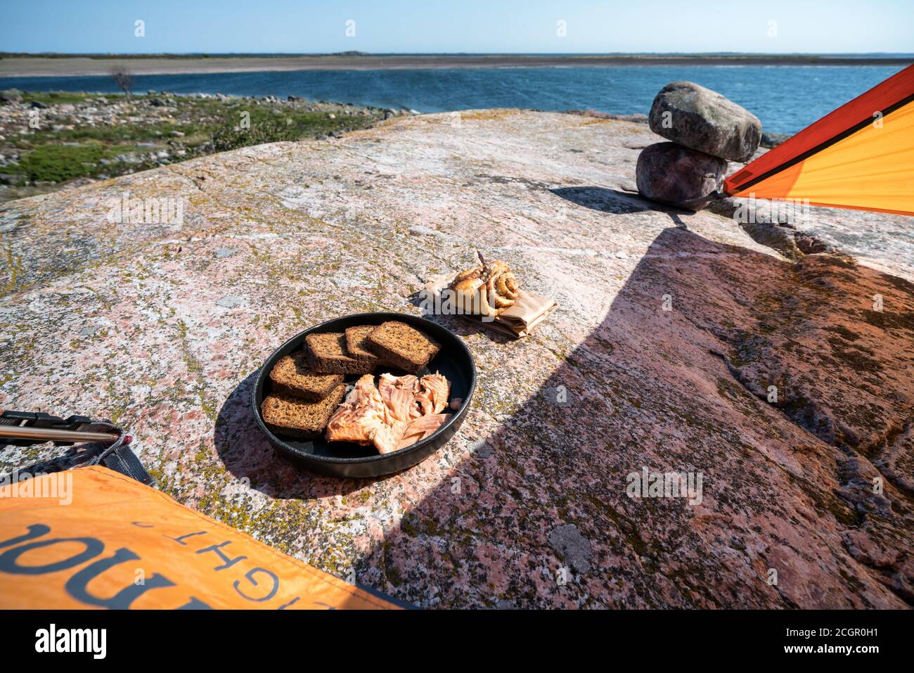 A tasty lunch at Jurmo island, Parainen, Finland Stock Photo