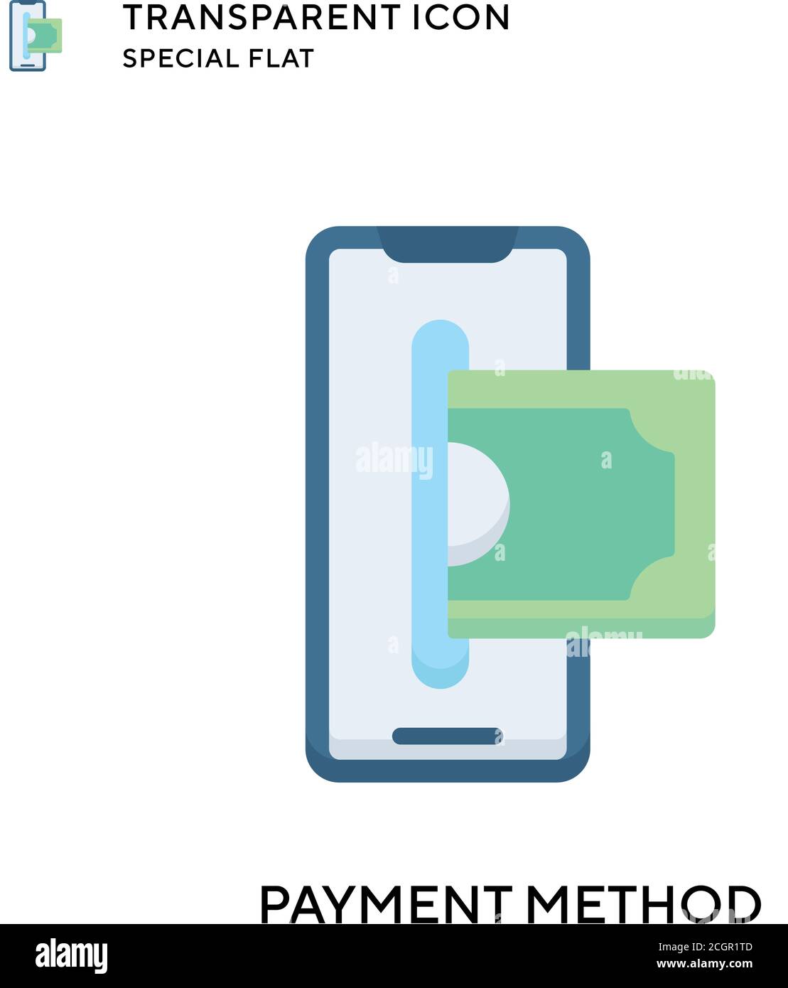 Payment method vector icon. Flat style illustration. EPS 10 vector ...