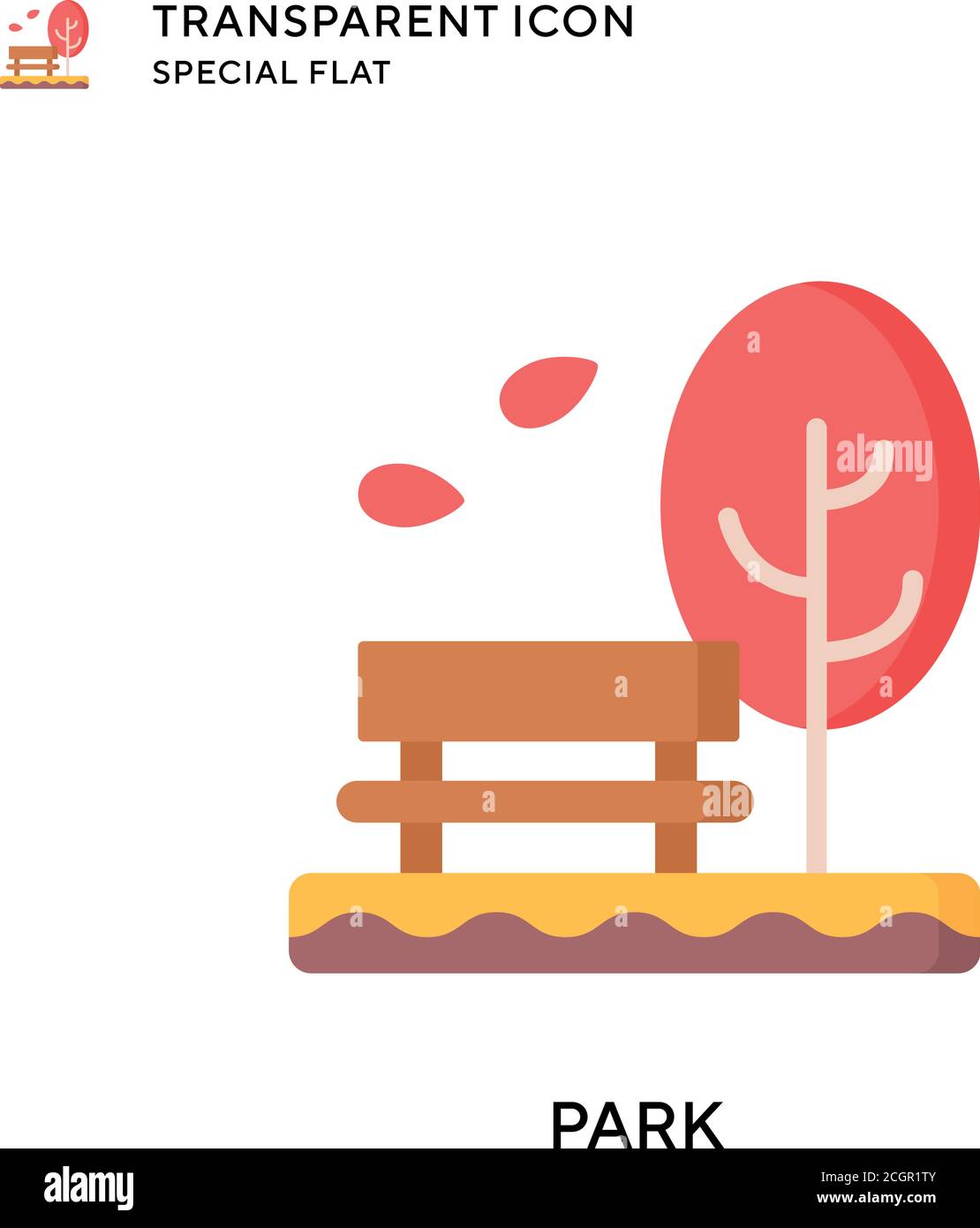 Park vector icon. Flat style illustration. EPS 10 vector Stock Vector ...