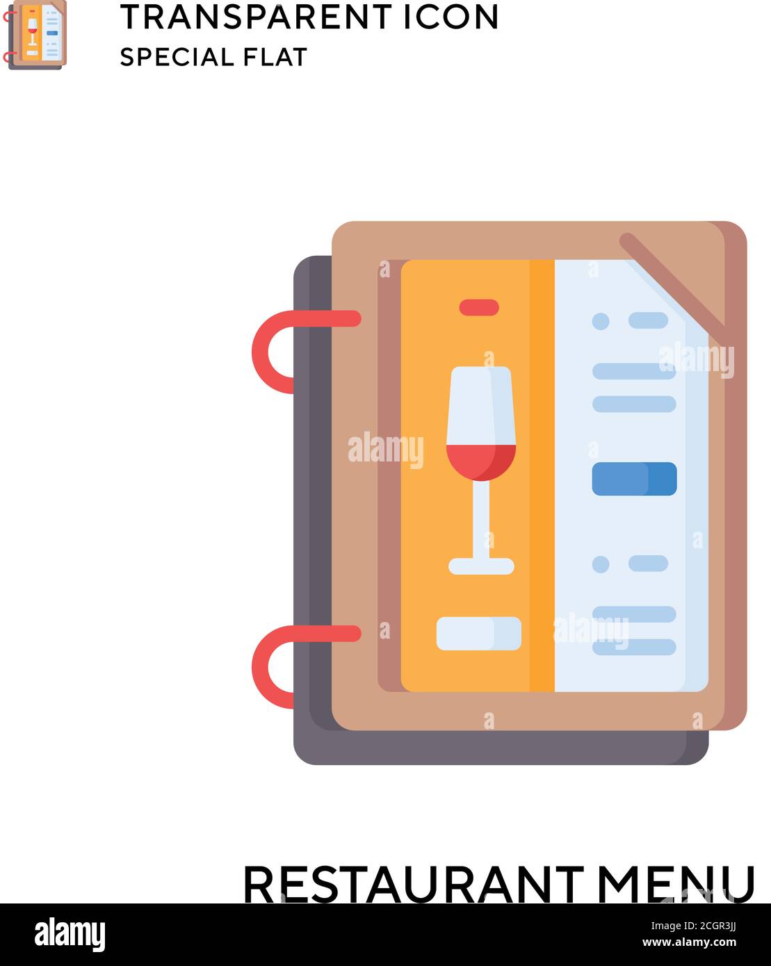 Restaurant menu vector icon. Flat style illustration. EPS 10 vector ...