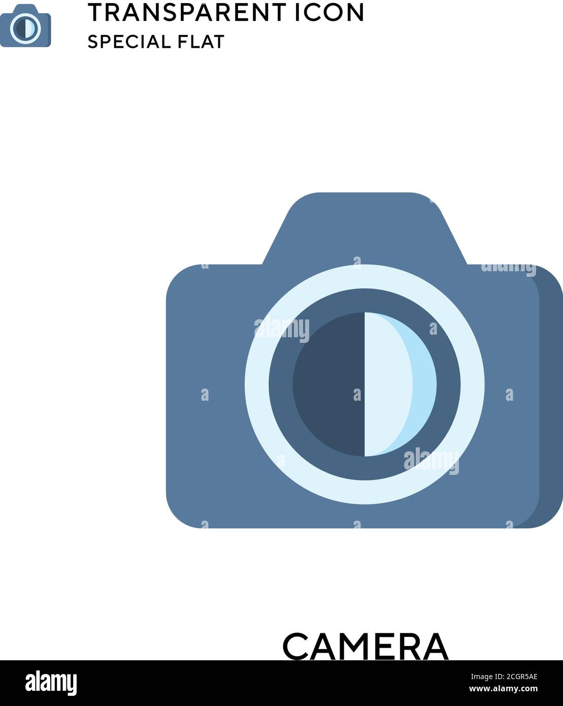 Camera vector icon. Flat style illustration. EPS 10 vector Stock Vector ...