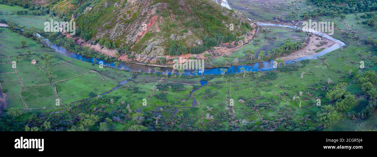 Luna River. Barrios de Luna reservoir in the Babia y Luna Natural Park in the province of Leon. Autonomous Community of Castilla y Leon, Spain, Europe Stock Photo