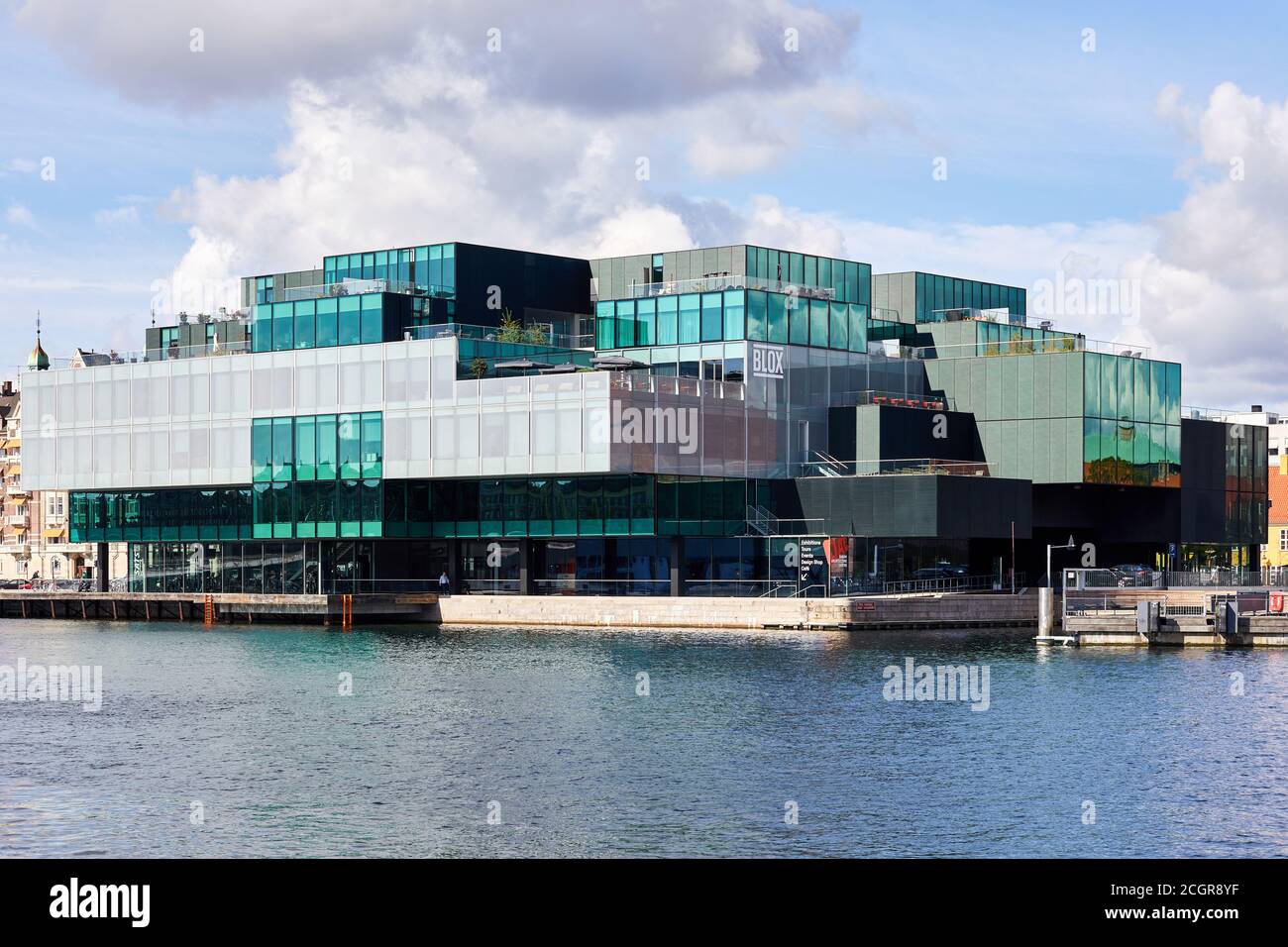 BLOX, designed by OMA, completed 2018; houses Danish Architecture Center; Copenhagen, Denmark Stock Photo