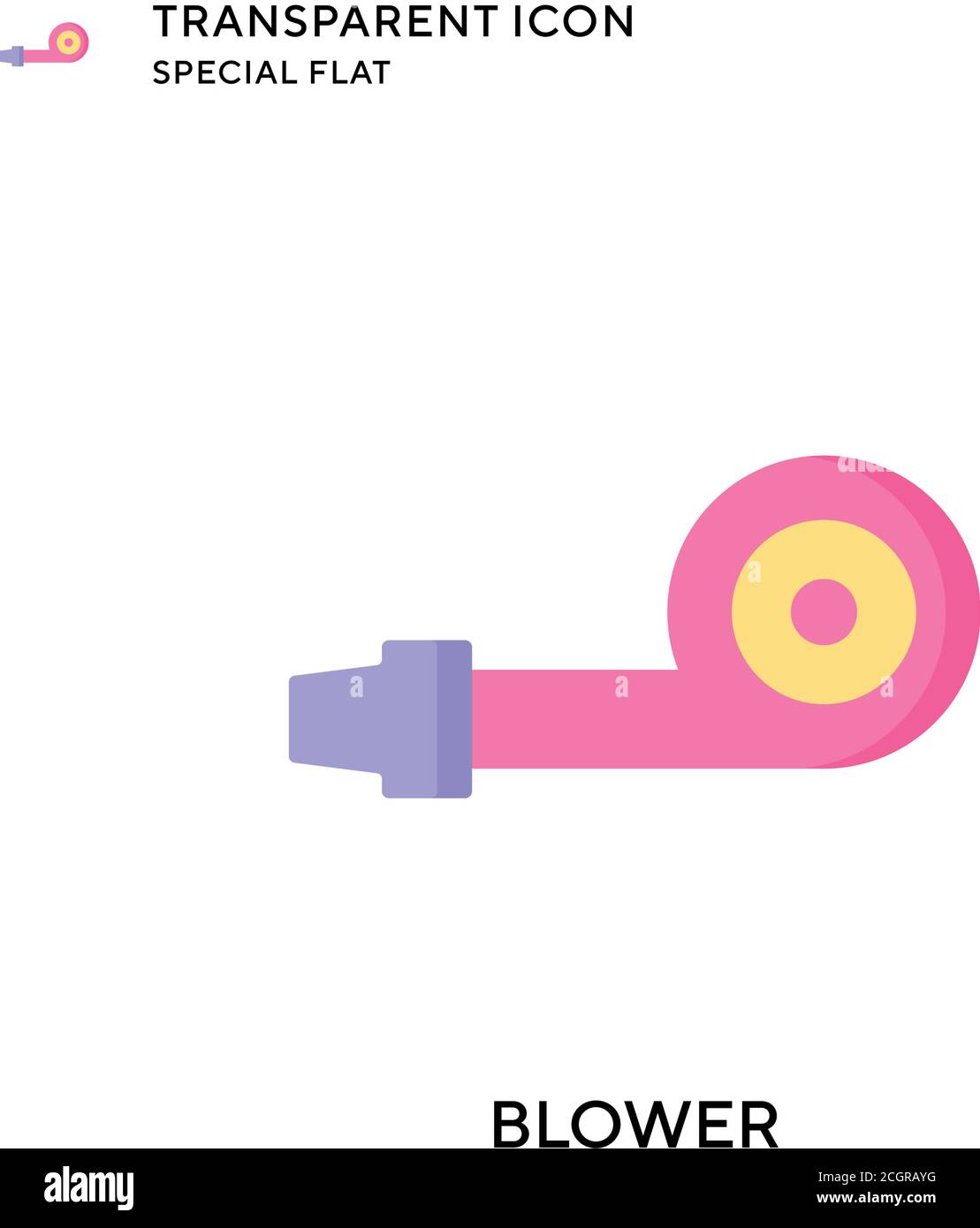 Blower vector icon. Flat style illustration. EPS 10 vector Stock Vector ...