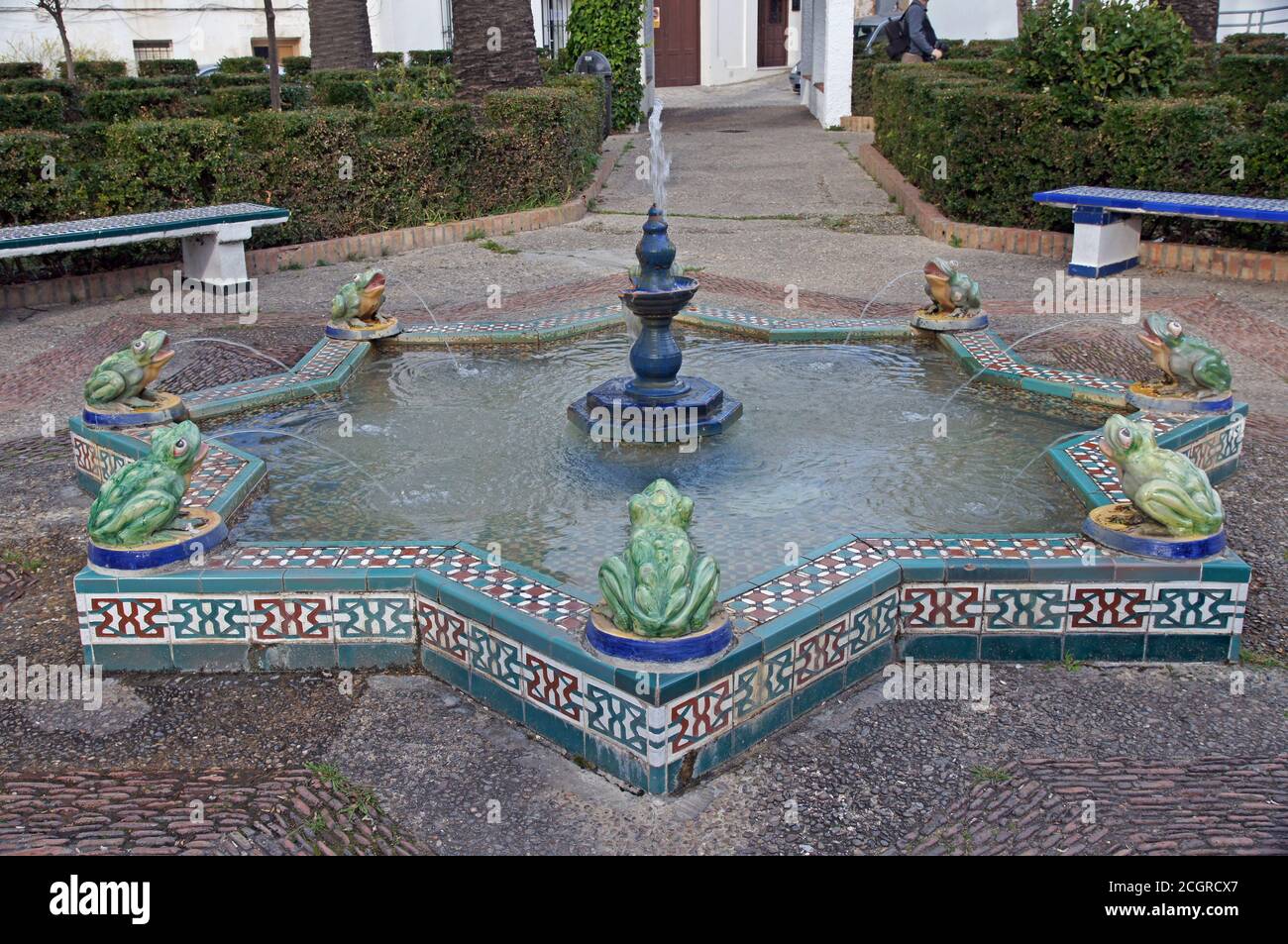 Tarifa in Spain; a Moorish fountain Stock Photo