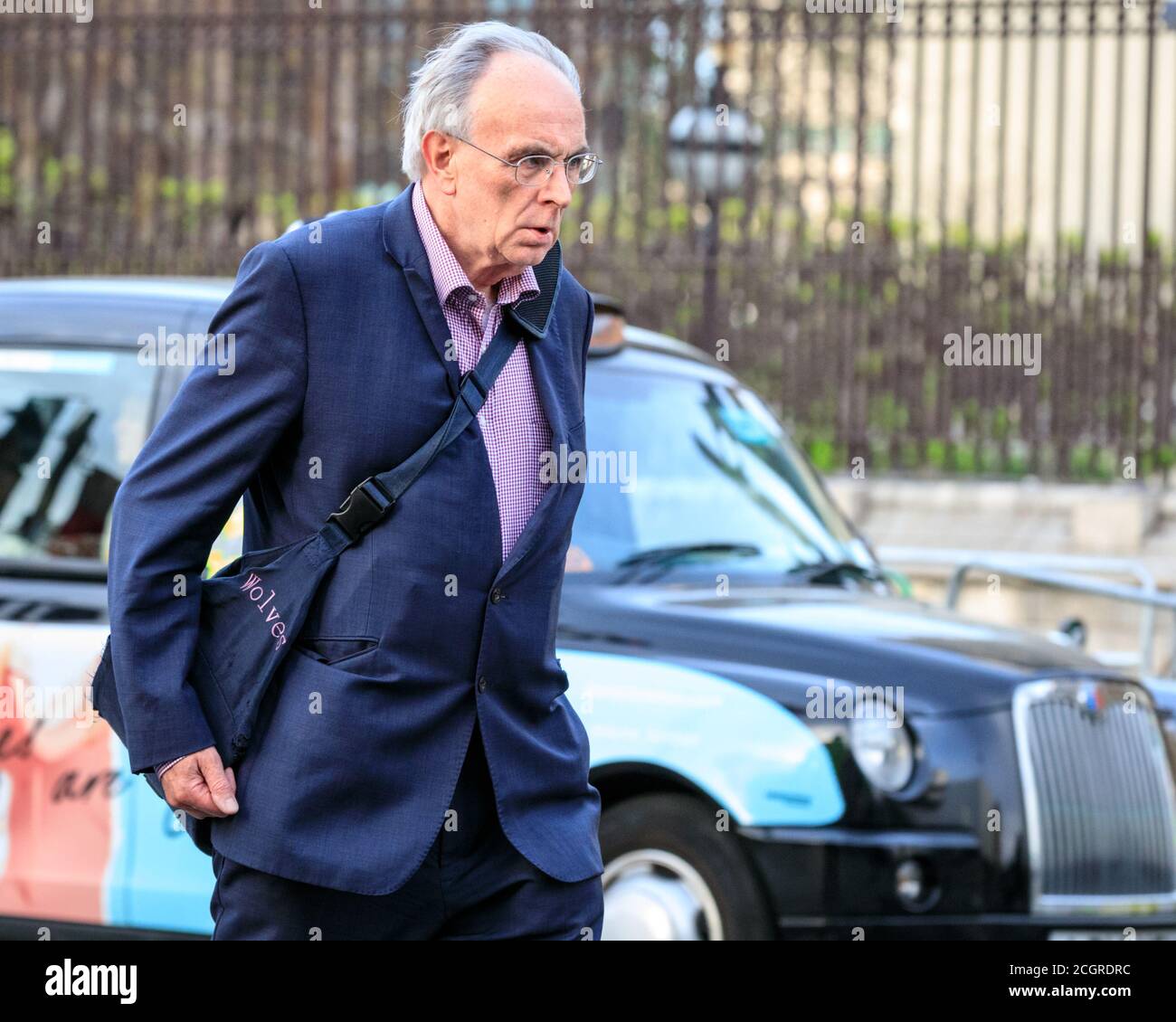 Peter Bone, MP, politician and Conservative Party Member of Parliament for Wellingborough, walking in Westminster, London Stock Photo