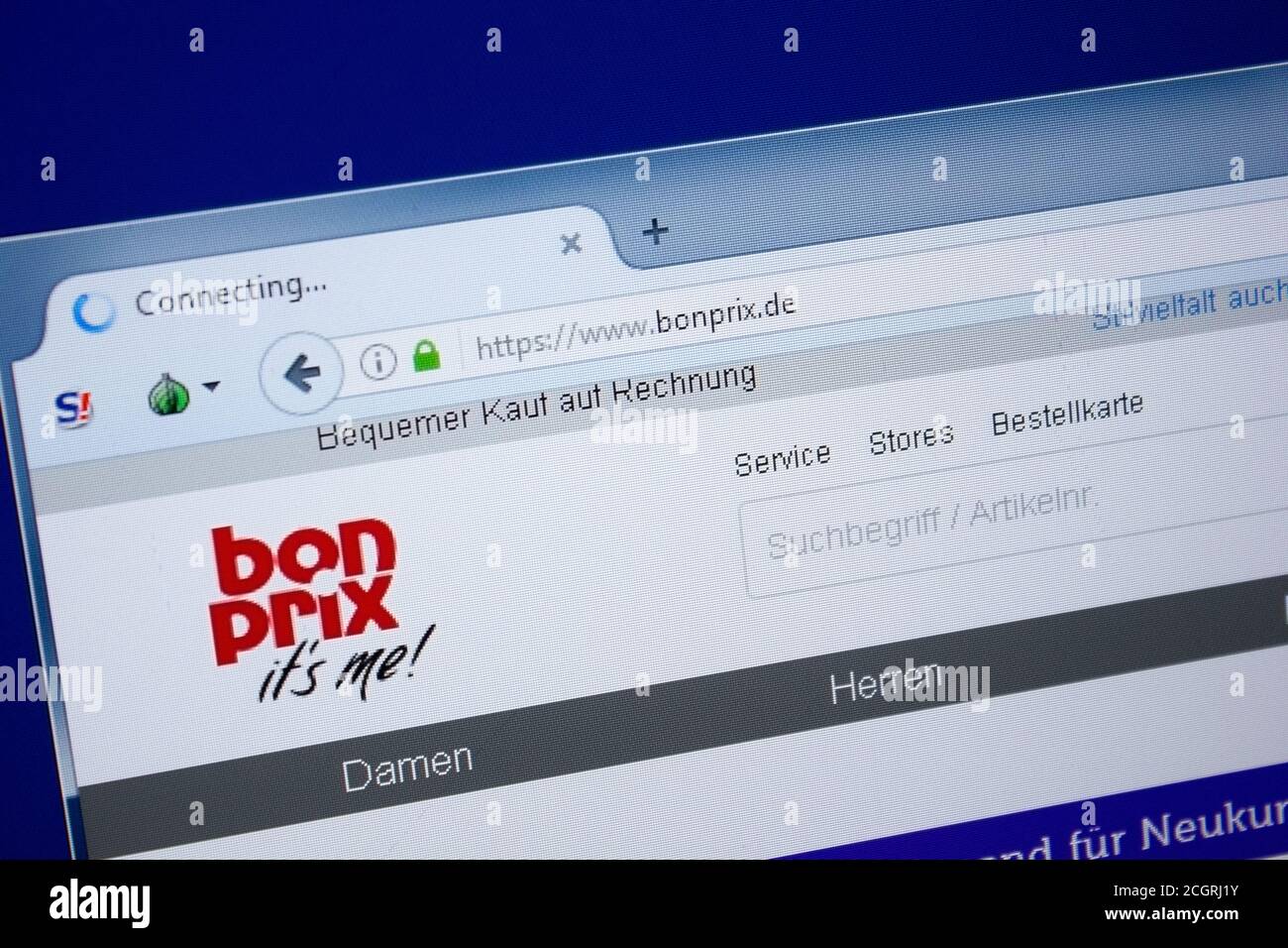 Ryazan, Russia - 09, 2018: Homepage of Bon Prix website on the display of PC, url - BonPrix.de Stock Photo - Alamy