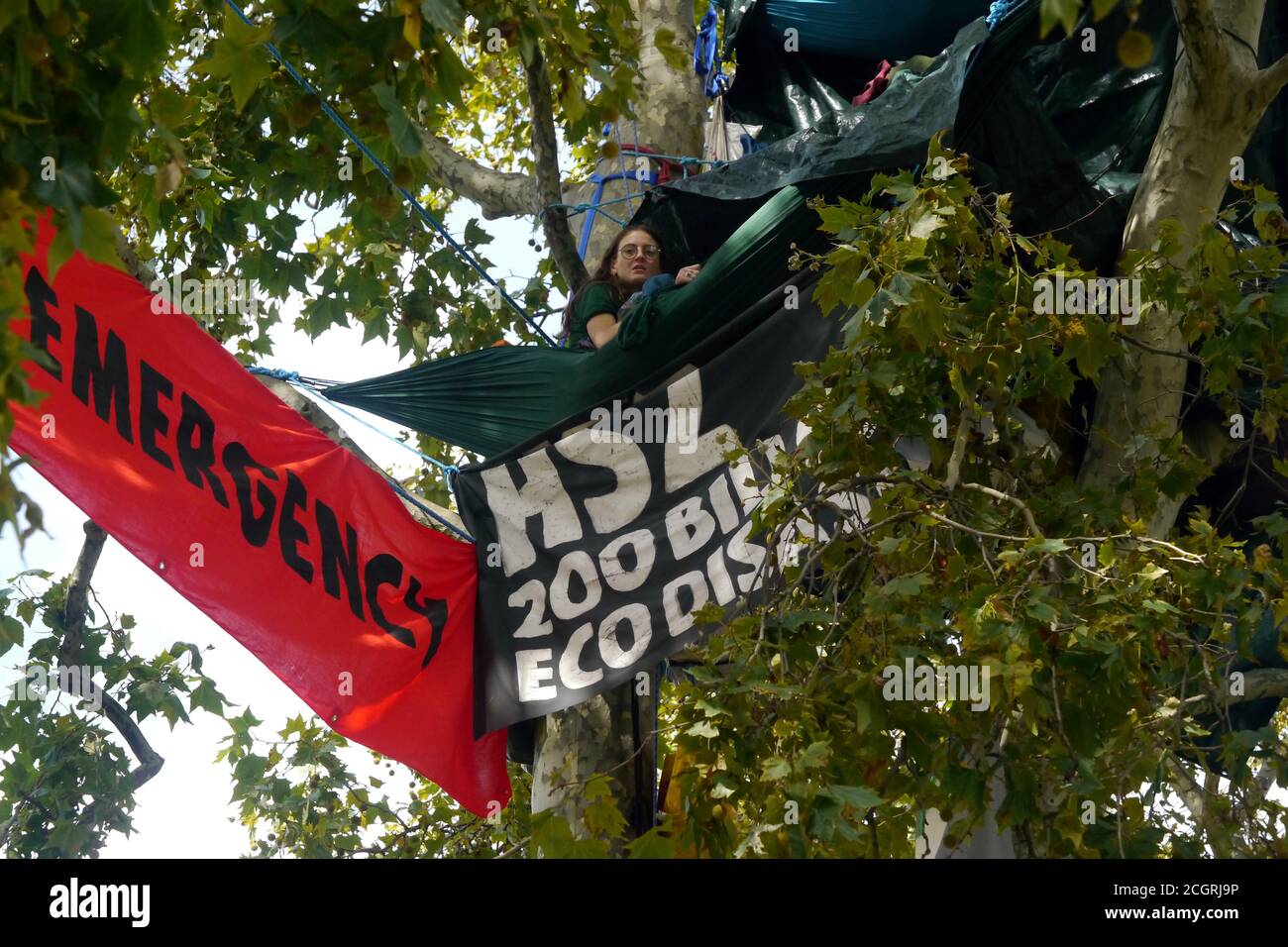 London, UK. 12th Sep, 2020. Protestor Eli Rose. Extinction Rebellion ...
