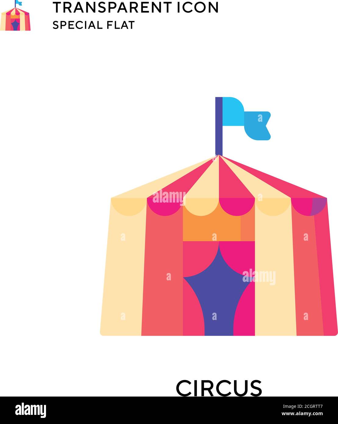 Circus vector icon. Flat style illustration. EPS 10 vector Stock Vector ...