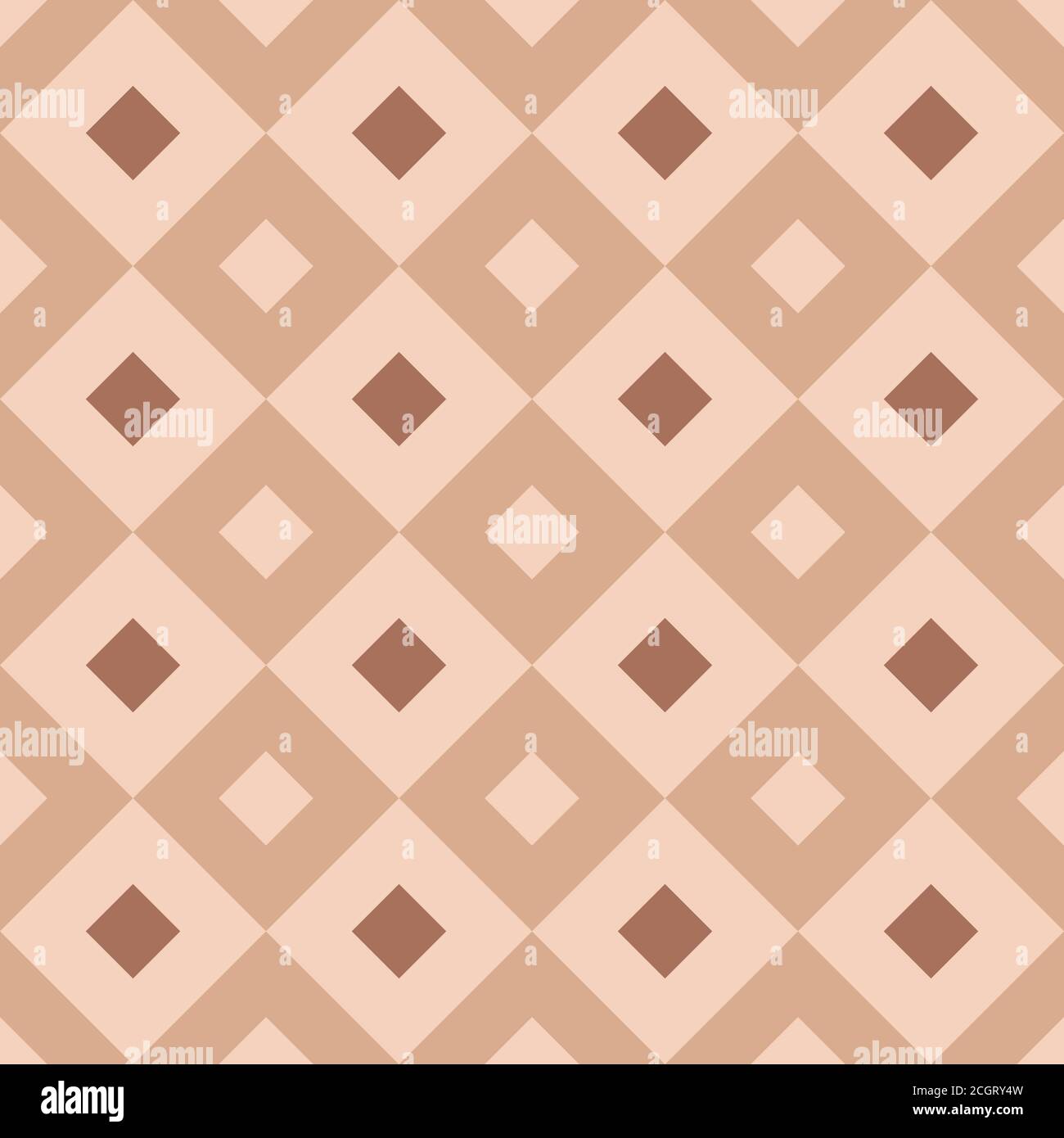 Seamless vintage geometric pattern. Abstract background of square figure. Pastel wrapping paper texture. Stock Vector